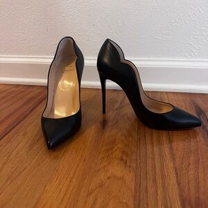 Louboutin Hot Chick Black Stiletto Heels